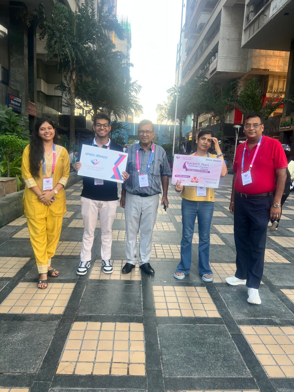 Organ Donation Awareness Drive at Netaji Subhash Place (NSP)